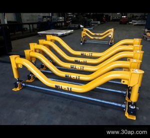 Four-Roll Idler Bracket for Heavy-Duty Conveyor Support