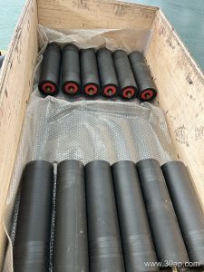 Spiral Return Idler for Conveyor Belt Cleaning and Tracking