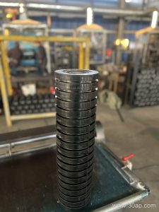Double-Row Return Idler Support for the Lower Belt Run